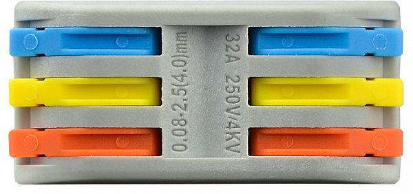 PCT-2-3-С (кольорова) клема з’єднувальна універсальна A0130010112 фото